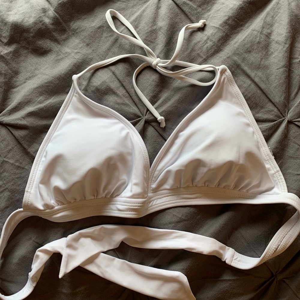 White bikini top